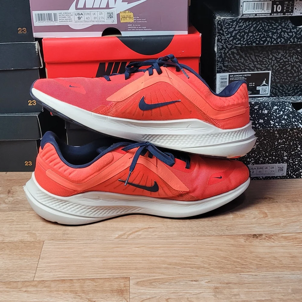 Nike Men Quest 5 Bright Crimson Obsidian DD0204 600 Size 13
